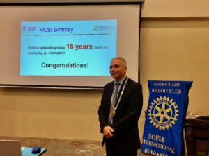 Happy Birthday Rotary Club Sofia International